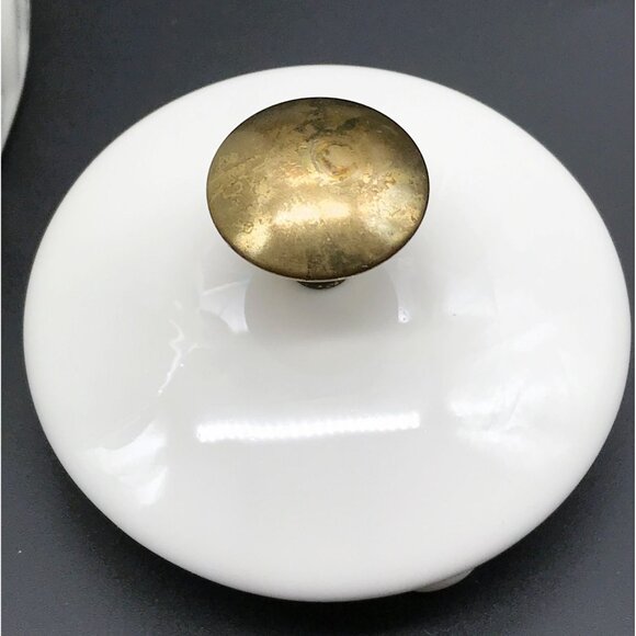 Ernest Sohn Mid Century Ribbed White Carafe Coffee Pot MCM USA Hall Collectible - Picture 6 of 10